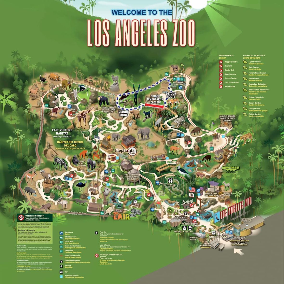 Los Angeles Zoo And Botanical Gardens